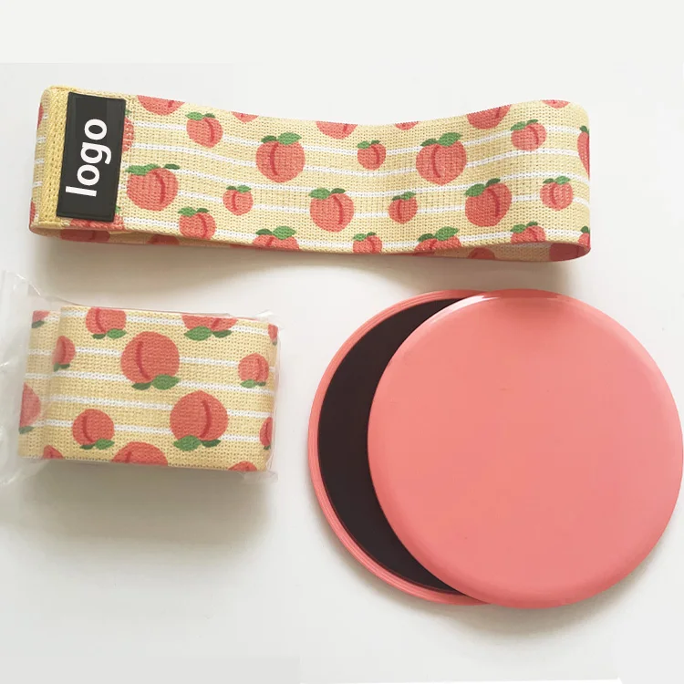 Personalized Resistence Booty Band Print Logo Peach Bands Gym Exercise