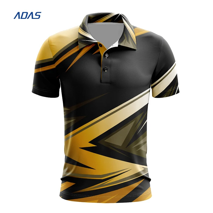Cheap Custom Black Old Gold Performance Golf Polo Shirt Free