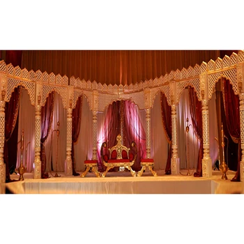 Perfect Maharani Wedding Stage Setup Dream Wedding Event Royal Crown Stage Stunning Indian Wedding Queen Palace Stage