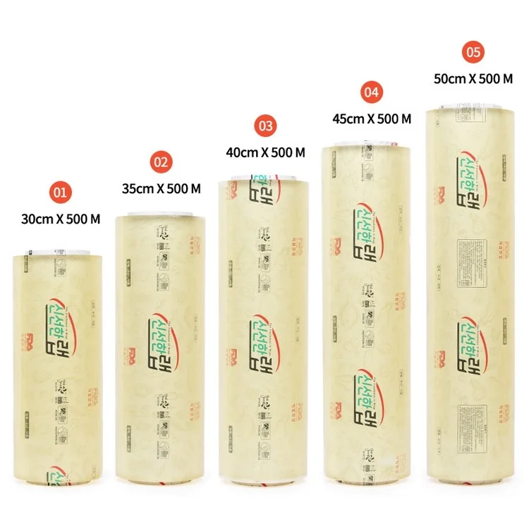 Transparent Biodegradable Pvc Cling Film Food Wrapping Stretch Film