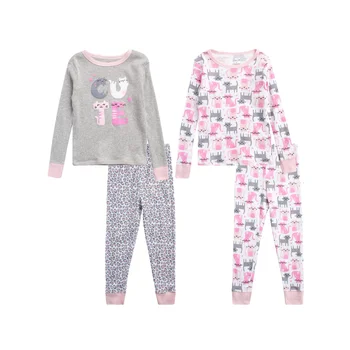 Top Selling 100% Cotton Export Oriented Sleepwear For Girls Pajama New collection Carton printed girls Export From Bangladesh