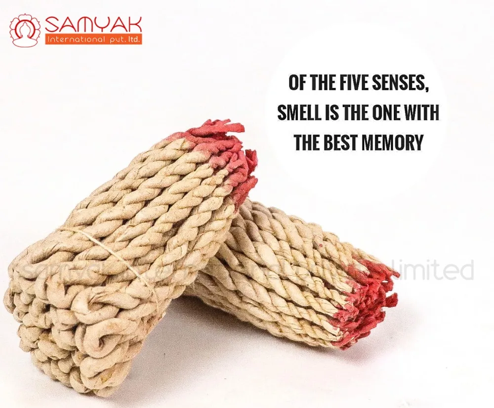 Nag Champa Rope Incense Pleasant Aroma Naturally Made Tibetan Incense Used Religiousoffering