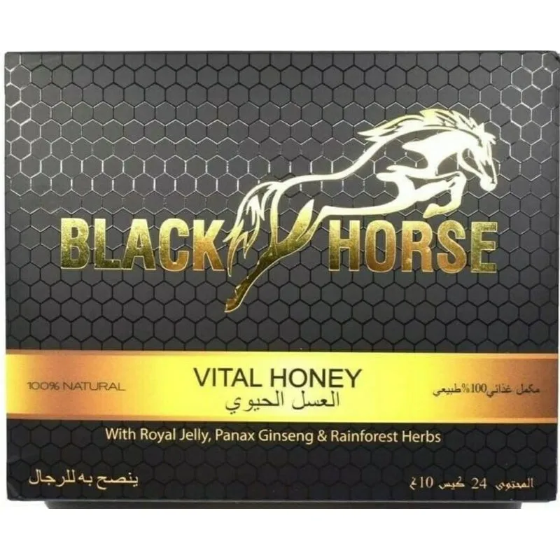 100% натуральный мед black horse royal honey vital honey.