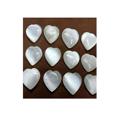 Лечебный кристалл натуральный белый селенит сердце камень