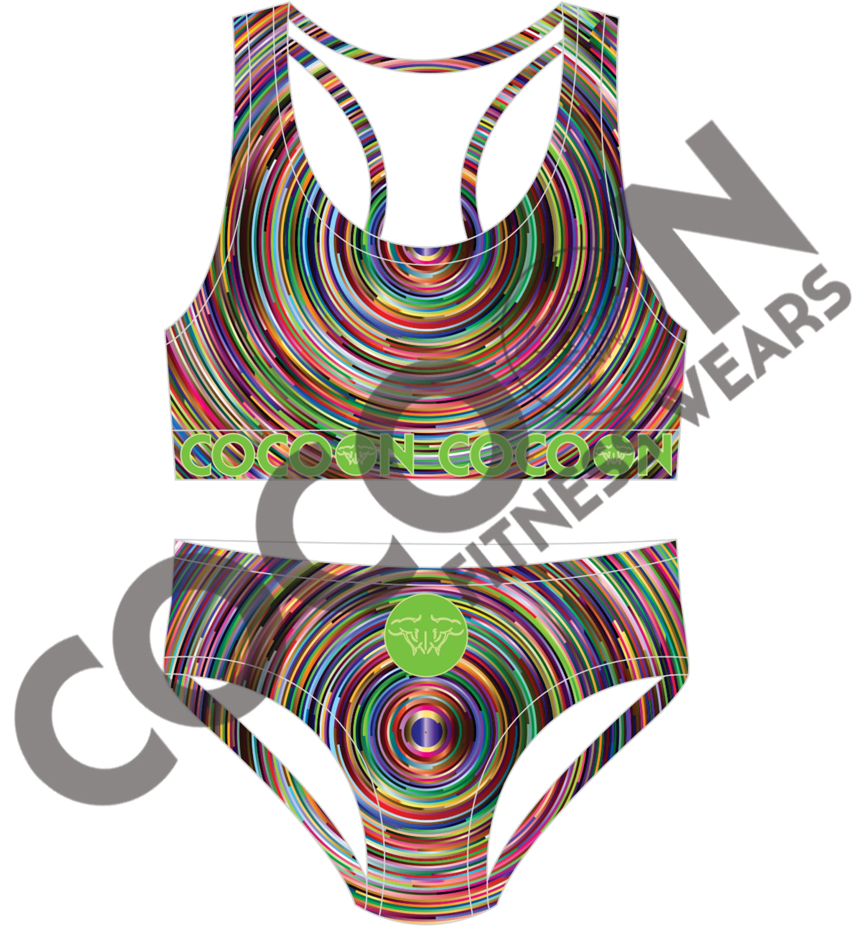 Custom Wear Bathing Suit Rainbow Colors Quick Dry Beachwear Sublimated 2  Piece Bikini Suit - Buy 2 Piece Latest Design Woman Suit,Baby Swimwear  Swimwear Near Me Bikini Swimwear Bra Panty Sets Sexy