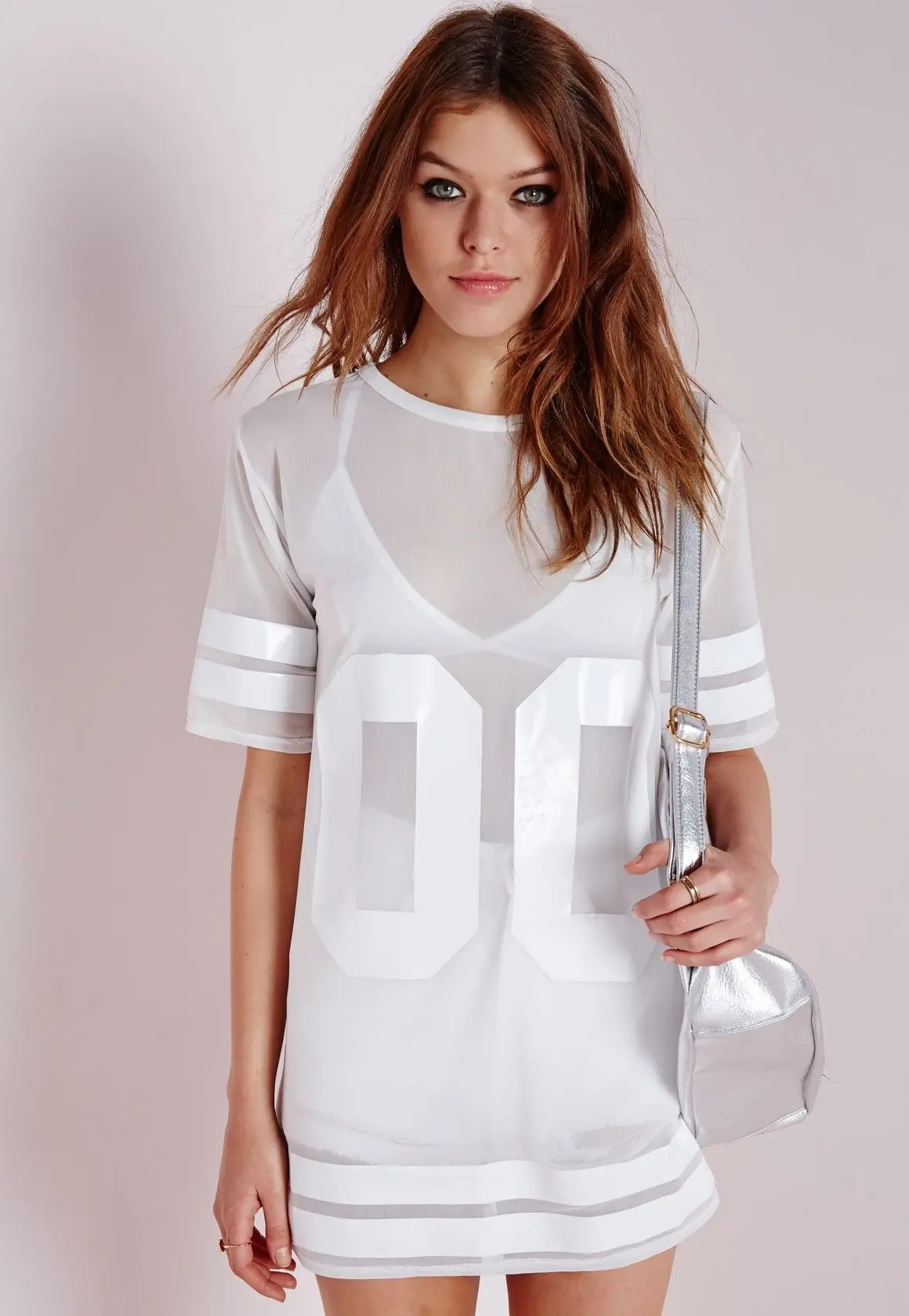 Source Fashion oversized women new jersey football T-shirt dress for women  on m.