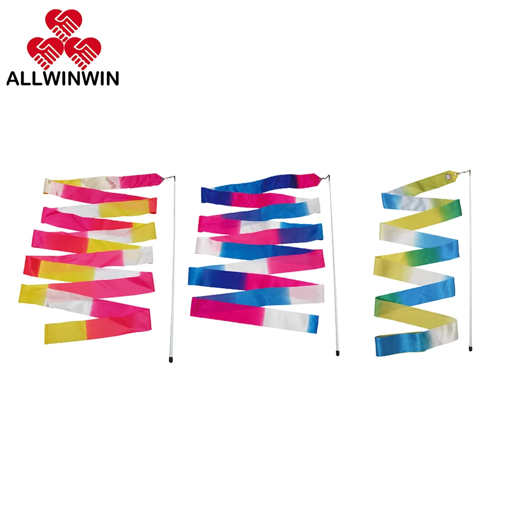 Allwinwin Rgr09 Rhythmic Gymnastics Ribbon Tricolor 4 5 6m Dance