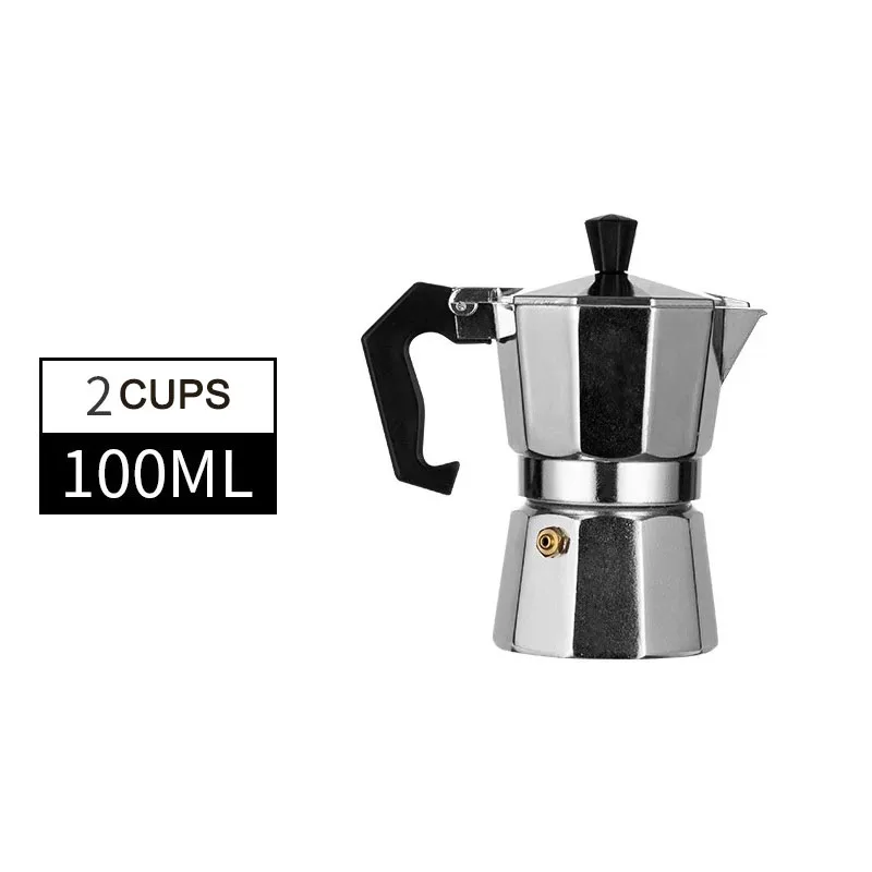 Wholesale Modern Italian Aluminum 1 Cup 2 Cups to 12 Cups Moka Pot