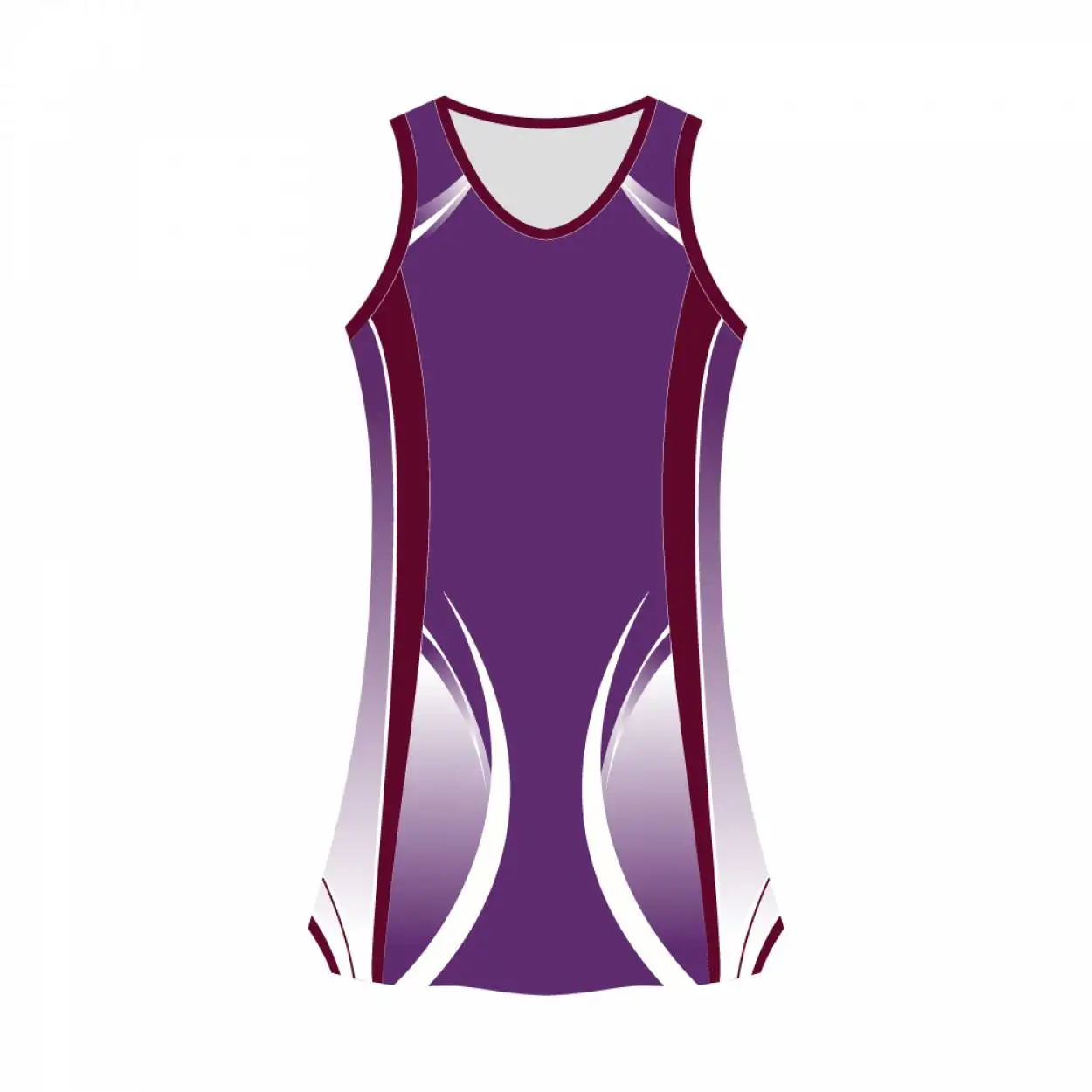 Custom Quick Dry Yellow Plain Netball Dress Design