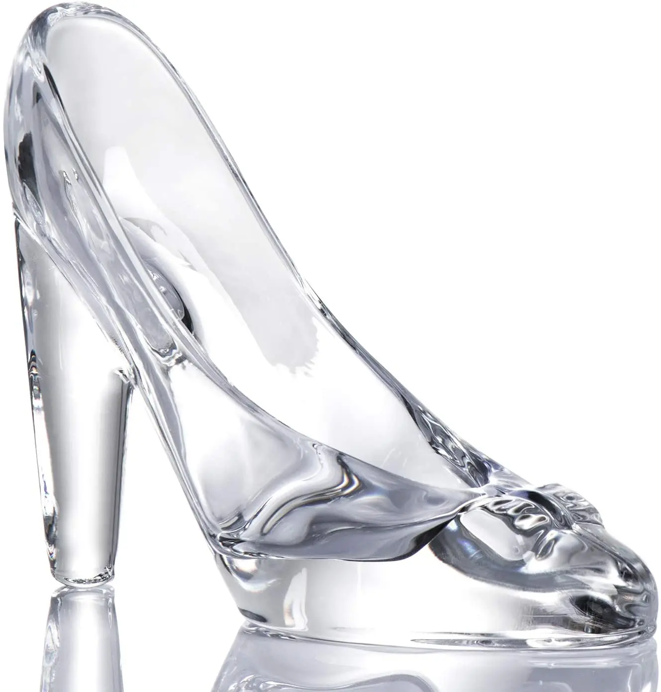 Crystal Shoes Glass Birthday Gift Home Decor Cinderella Shoes with High  Heels Wedding Shoes Figures : Amazon.de: Home & Kitchen