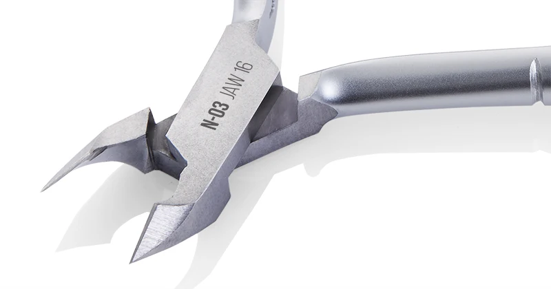 NGHIA N-03 профессиональная кусачки для кутикулы ногтей впечатляющая нержавеющая сталь с серой отделкой в коробке экспортная модель маникюра и педикюра