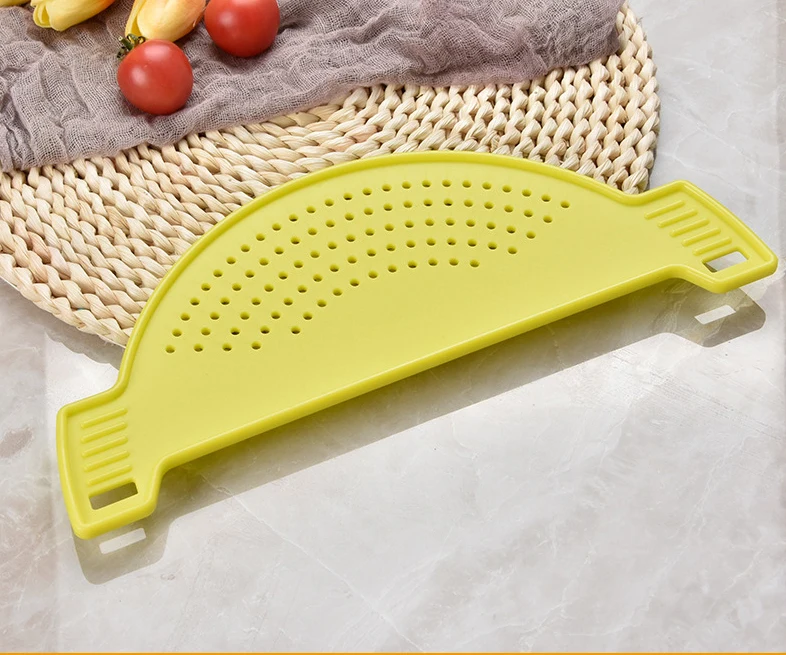 Lmk042 Silicone Baffle Water Filter Leak Proof Pot Edge Strainer Water