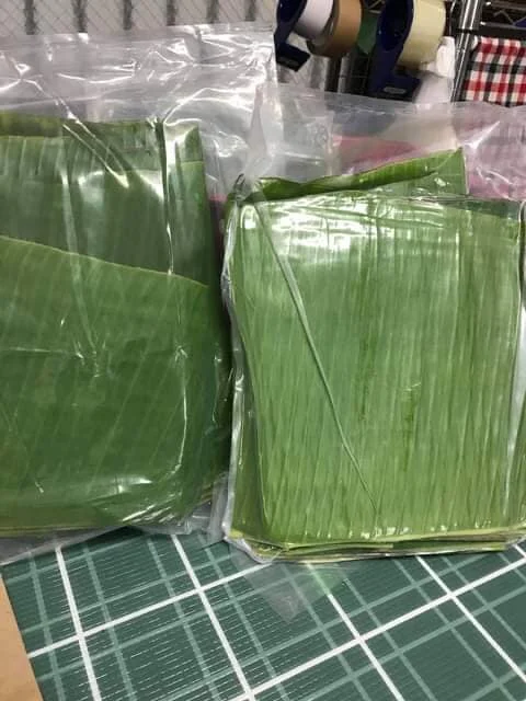 Вьетнамские Замороженные банановые листья свежие высокого качества + 84947900124