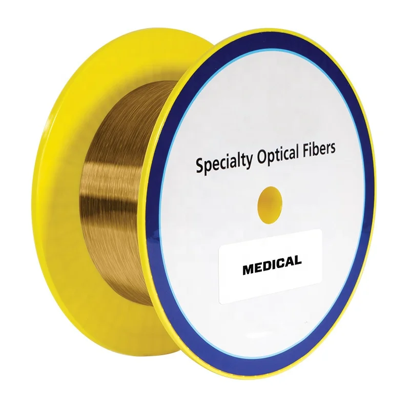 UV Single Mode Transparent Single Core  Fiber 50um OD  125um Transmission of Ultraviolet Light Fiber