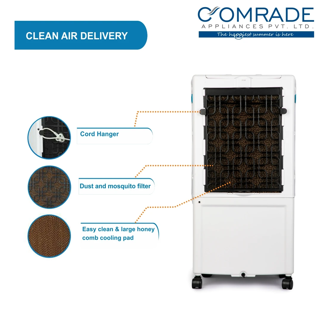 High Quality Air Cooler Evaporation Low Power Consumption Portable Low