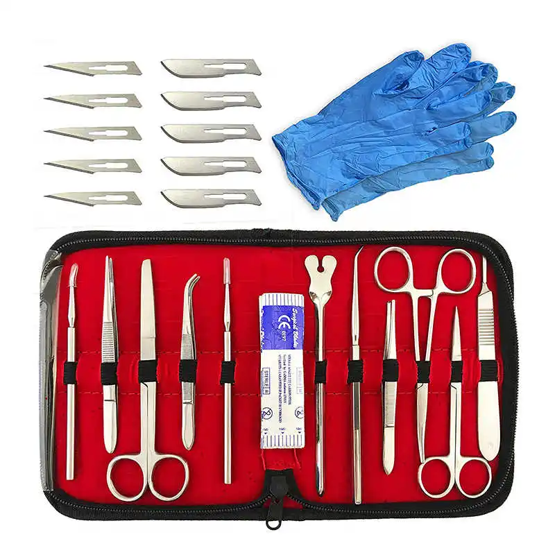 PRECISE CANADA:Medical Students Anatomy Biology Dissection KIT with CASE Stainless Steel Instruments 