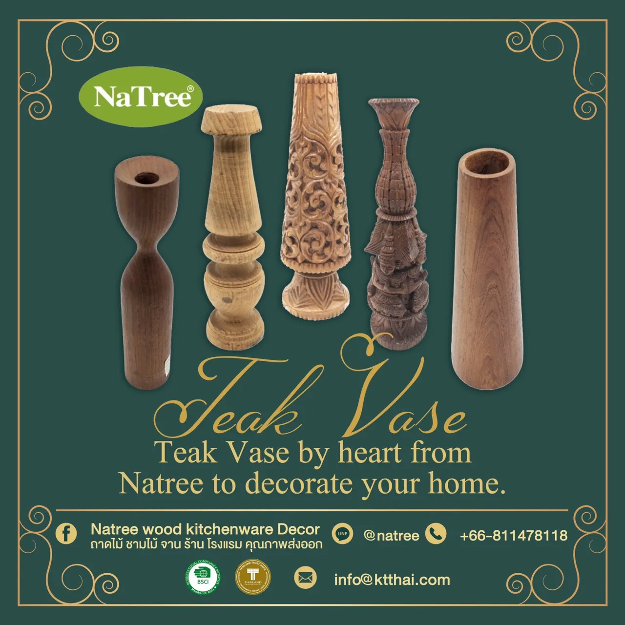 Бестселлер, Высококачественная деревянная Салатница из акации для кухни, посуда из тайской кухни