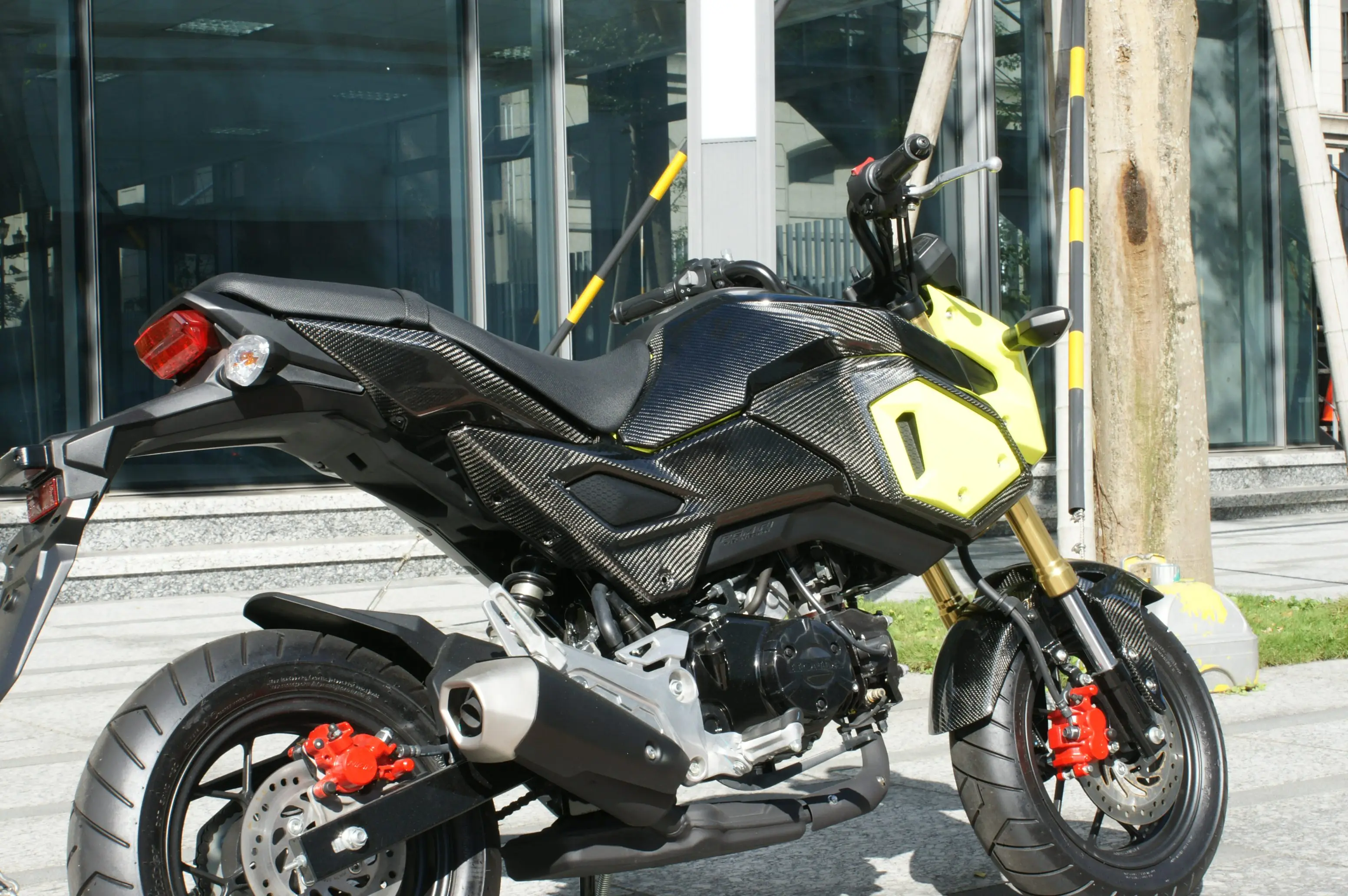 Боковые Крышки для топливного бака из углеродного волокна MOS для мотоцикла Honda MSX SF Grom 125 2017-2020