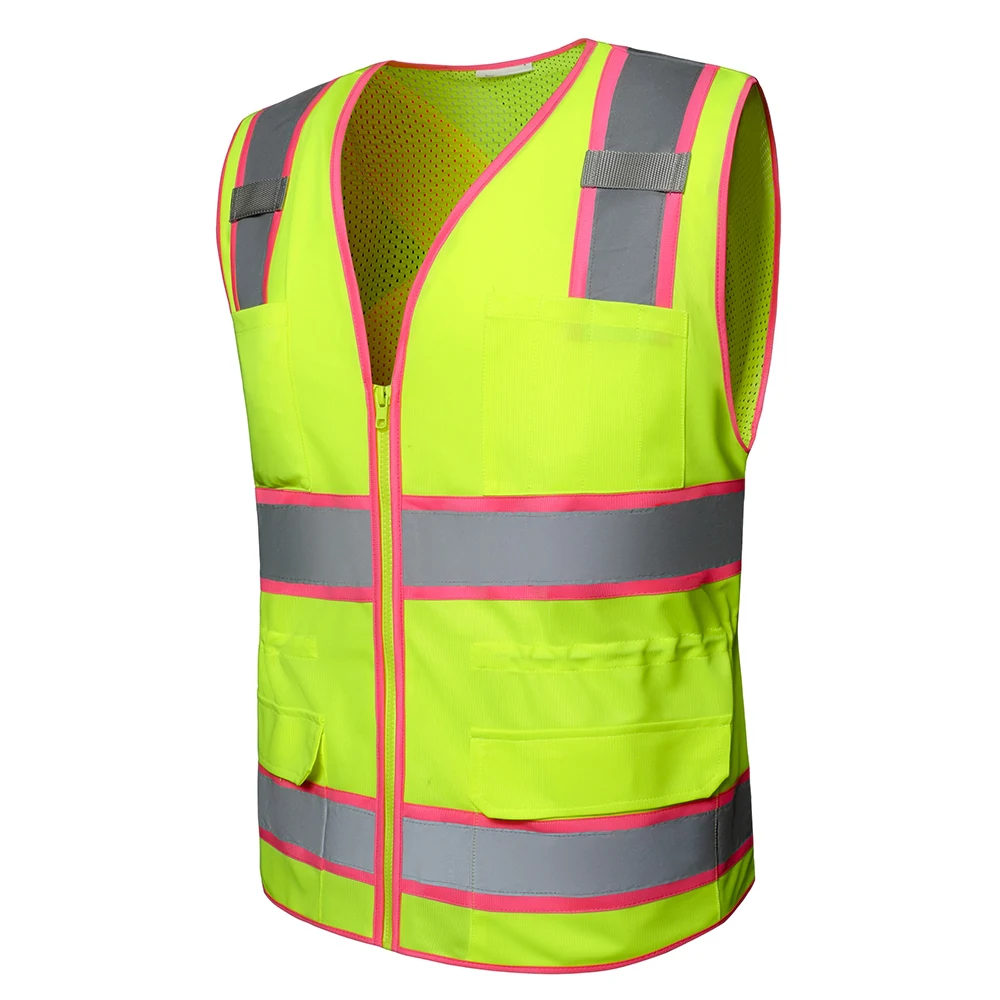 Wholesale Security Vest Reflective Vest Men Security Black Safety Vest