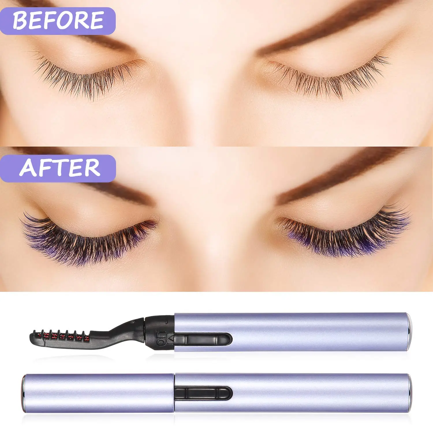 Частная марка, безболезненный Электрический бигуди для ресниц для быстрой завивки