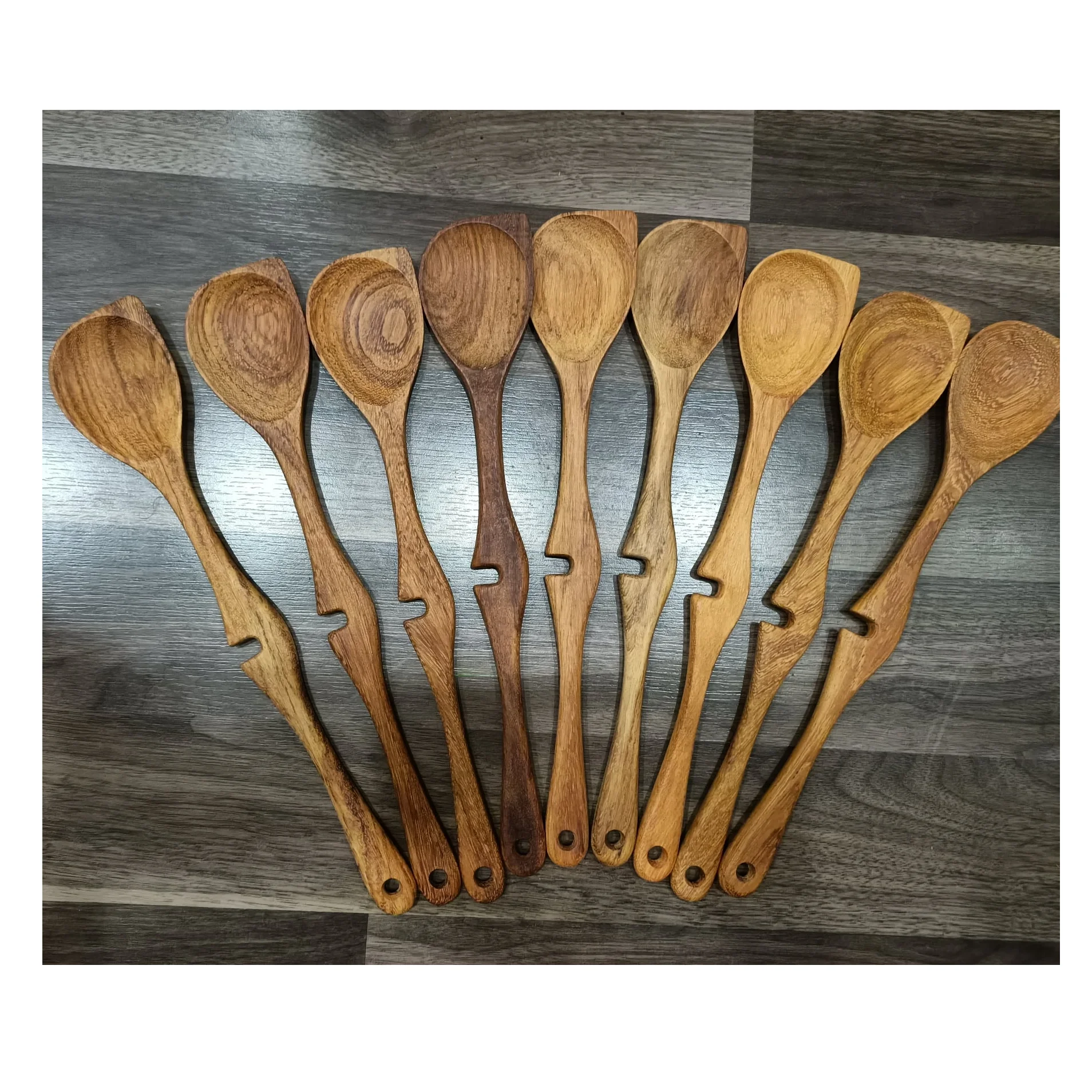 Wooden Spoons Hand Carved Wooden Spoon Wooden Cooking & Serving Spoon  Kitchen Decor Minimalist Wooden Spoon Round Spoon 
