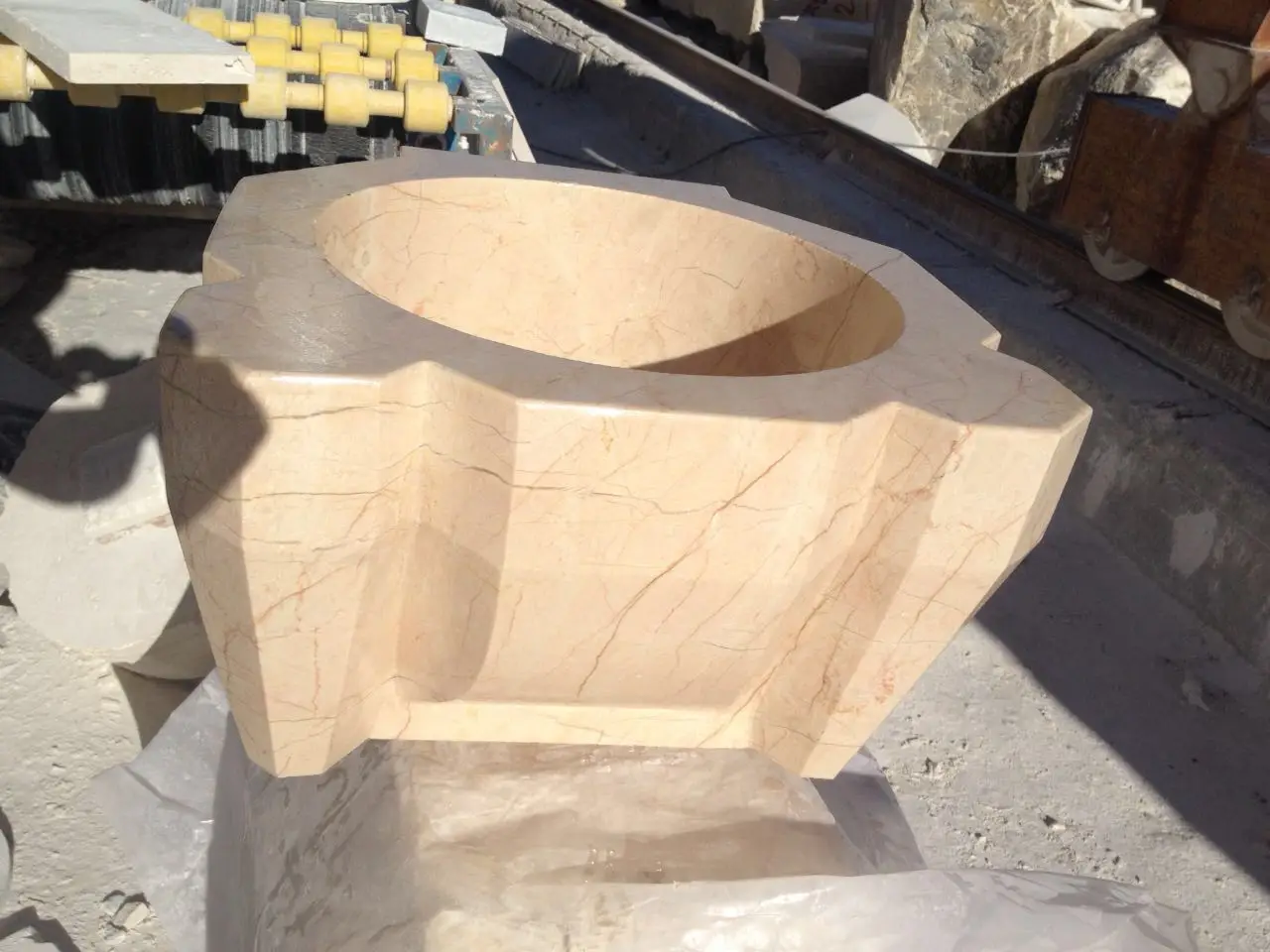 Turkish Bath Hammam Marble Basins with Exclusive Patterns Well Done Handmade Massive Kurna