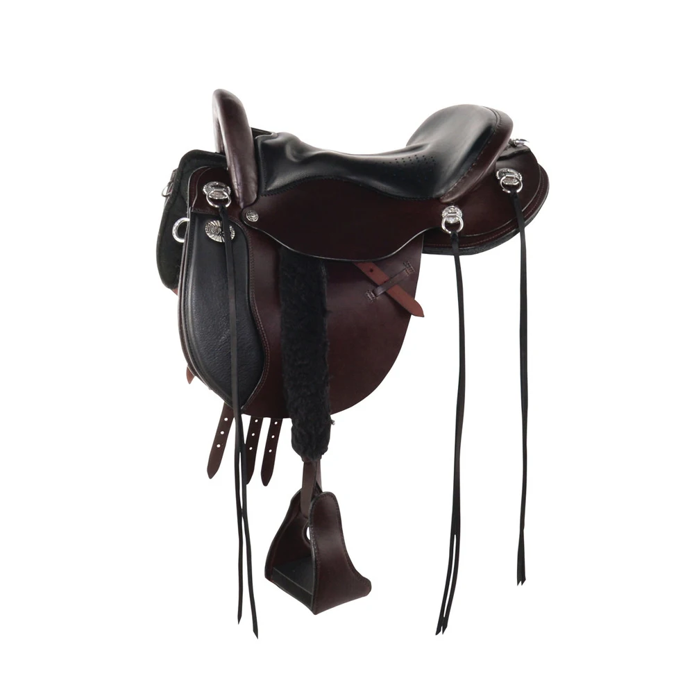 Седло лошади в западном стиле из натуральной кожи