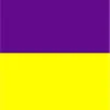 purple with yellow