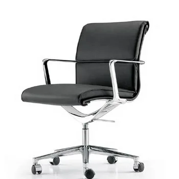 aluminum chromed italy office chair, middle back softpad chair DU-1009A-M