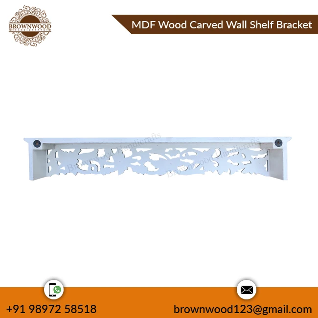 Latest Arrival Antique Design MDF Woof Carved Wall Mount Shelf Bracket for Wholesale & Online Sellers at Reliable Price