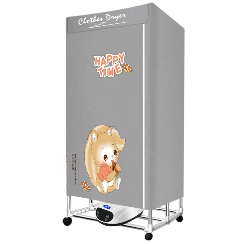Двухслойная сушилка для одежды, портативная бытовая электрическая сушилка из нержавеющей стали с подвижной вешалкой для полотенец, 15 кг