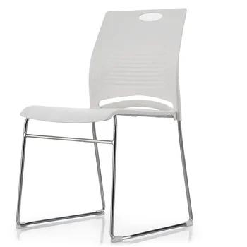 Hot Sale White Plastic Office Chair Good Quality Office Plastic Meeting Room Chair