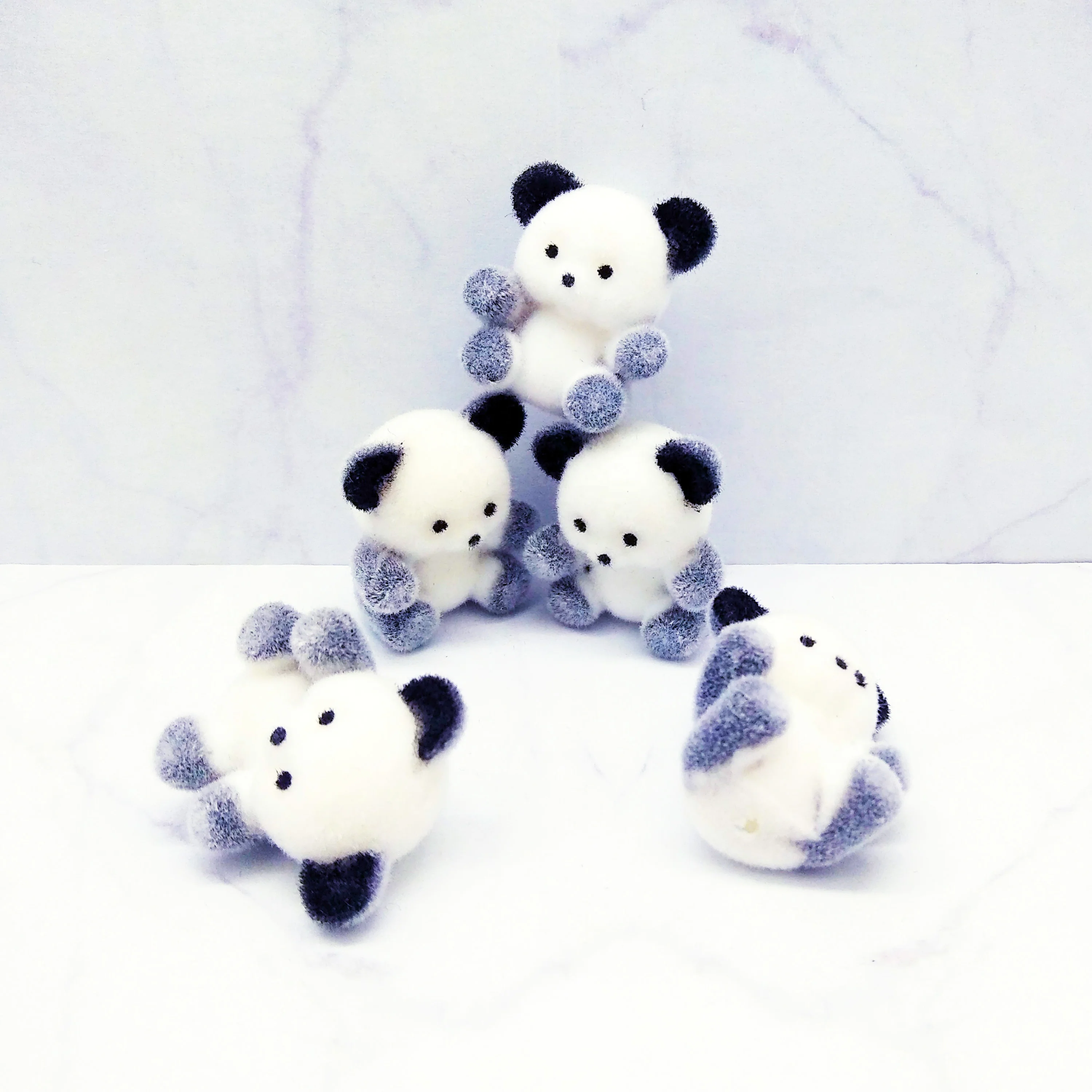 Миниатюрная Флокированная детская панда 1 \