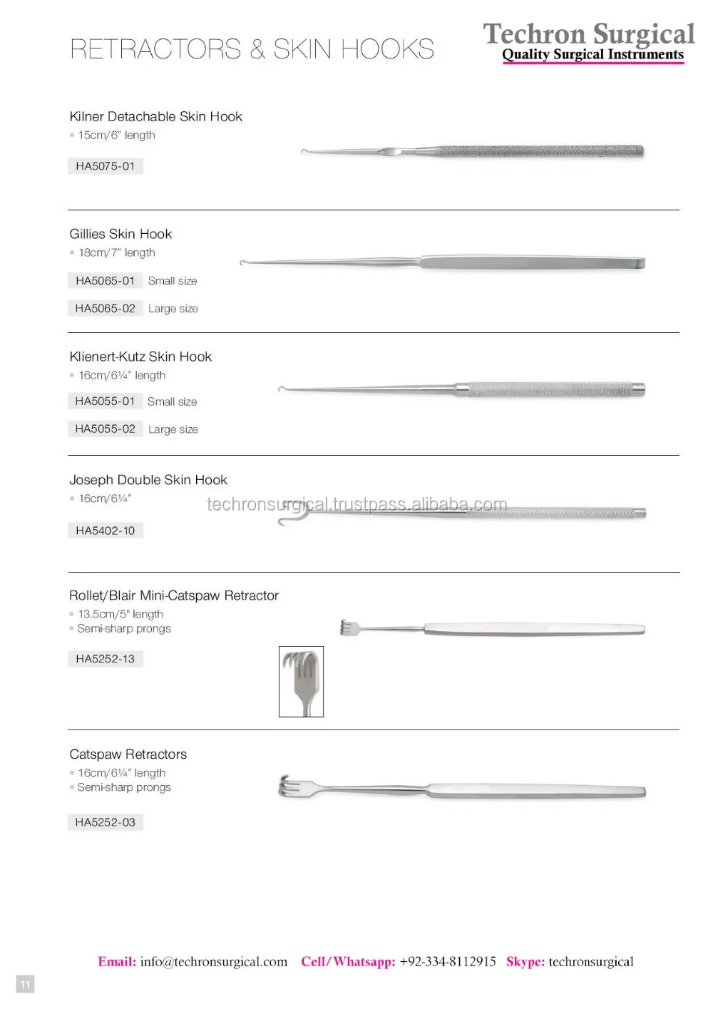 
Watson Skin Graft Knife 