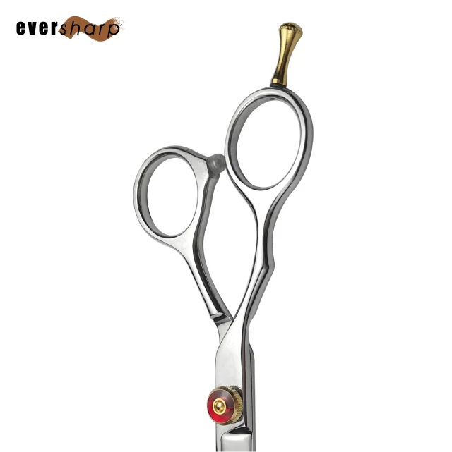 5.5 Inch Lefthanded Offset Handle Straight Hair Scissor Buy Barber