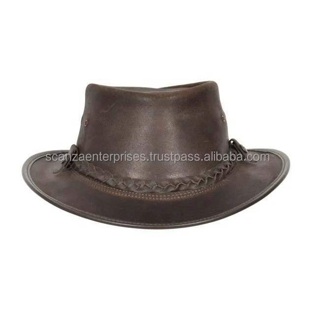 2021 Лидер продаж австралийская ковбойская шляпа | Ковбойская мужская из натуральной кожи с натуральным лицевым покрытием Шляпа