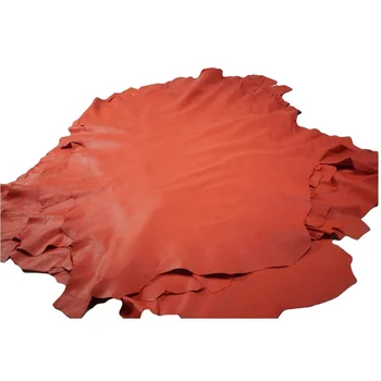 Sheepskin leather hides Tangerine Orange Sheep leather | Lamb Skin Napa Soft Leather Finest Quality Wholesale Sheep Hide