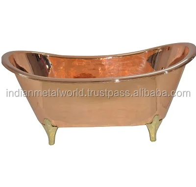 Античная медная блестящая полировка для ванны с ножками высокое качество Ванна горячей продажи аксессуары ванной комнаты