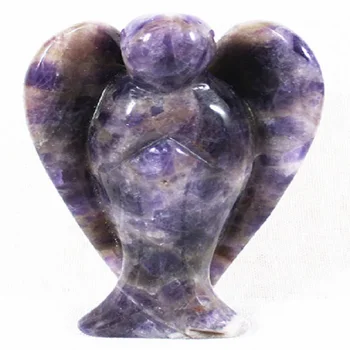 Amethyst 2 inch Angle Wholesale Angel Engraved Amethyst Angel For Sale Buy And Get Discount in Crystals