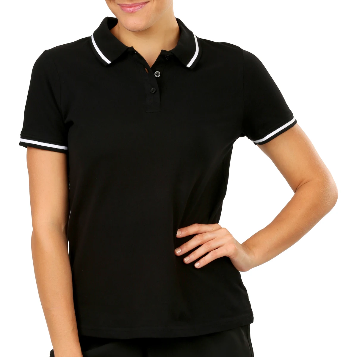 black polo shirt ladies
