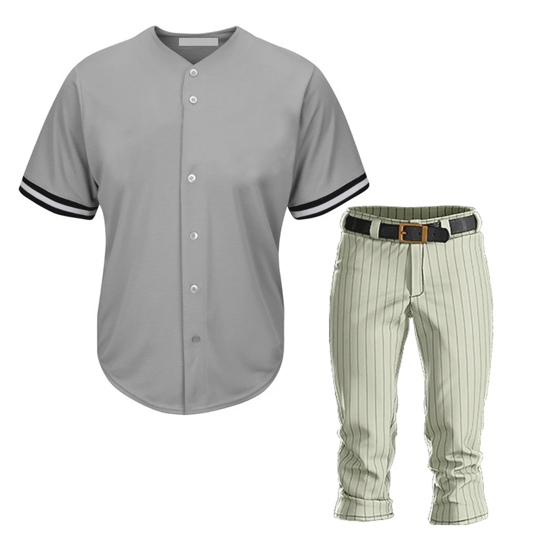 Source thick grey 100% polyester baseball jersey with contrasting piping  custom blank baseball jerseys wholesale on m.