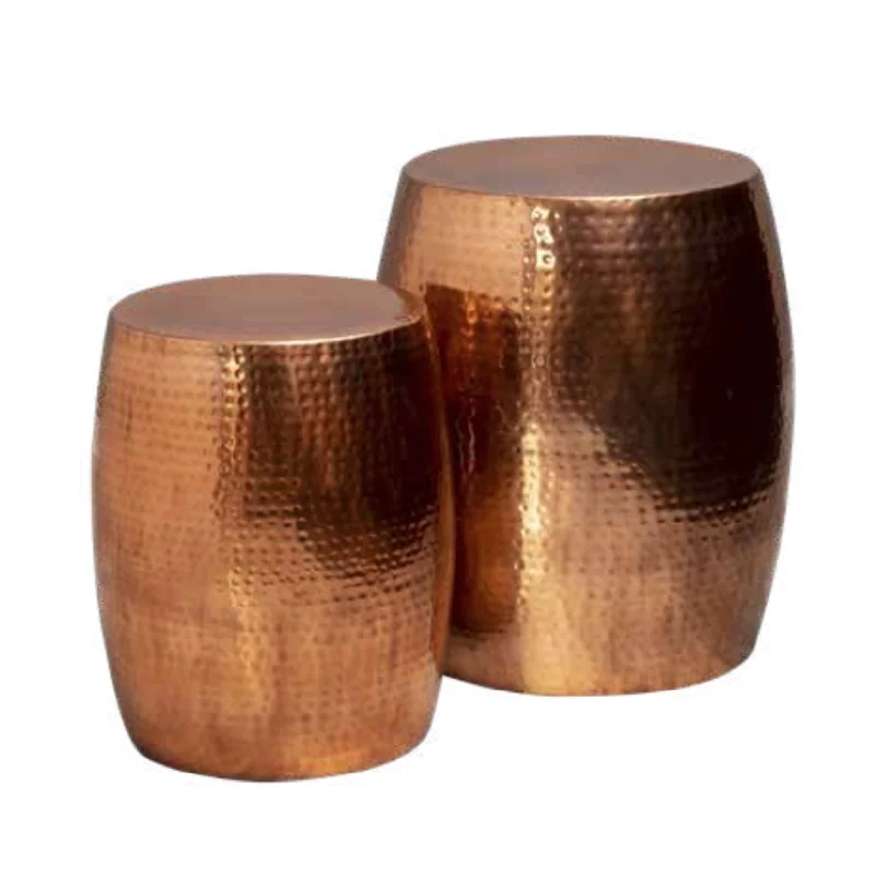 hammered copper stool