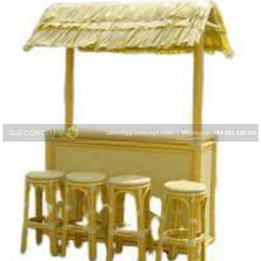 Natural Bamboo Tiki Bar/ Tiki Bar Small With Bamboo/ Wholesale Small Bamboo Tiki Bar From