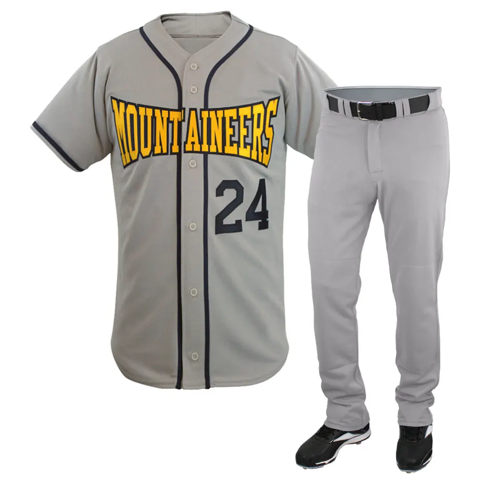 Cheap Grey Baseball Jersey Print-Design High Quality Sportwear For