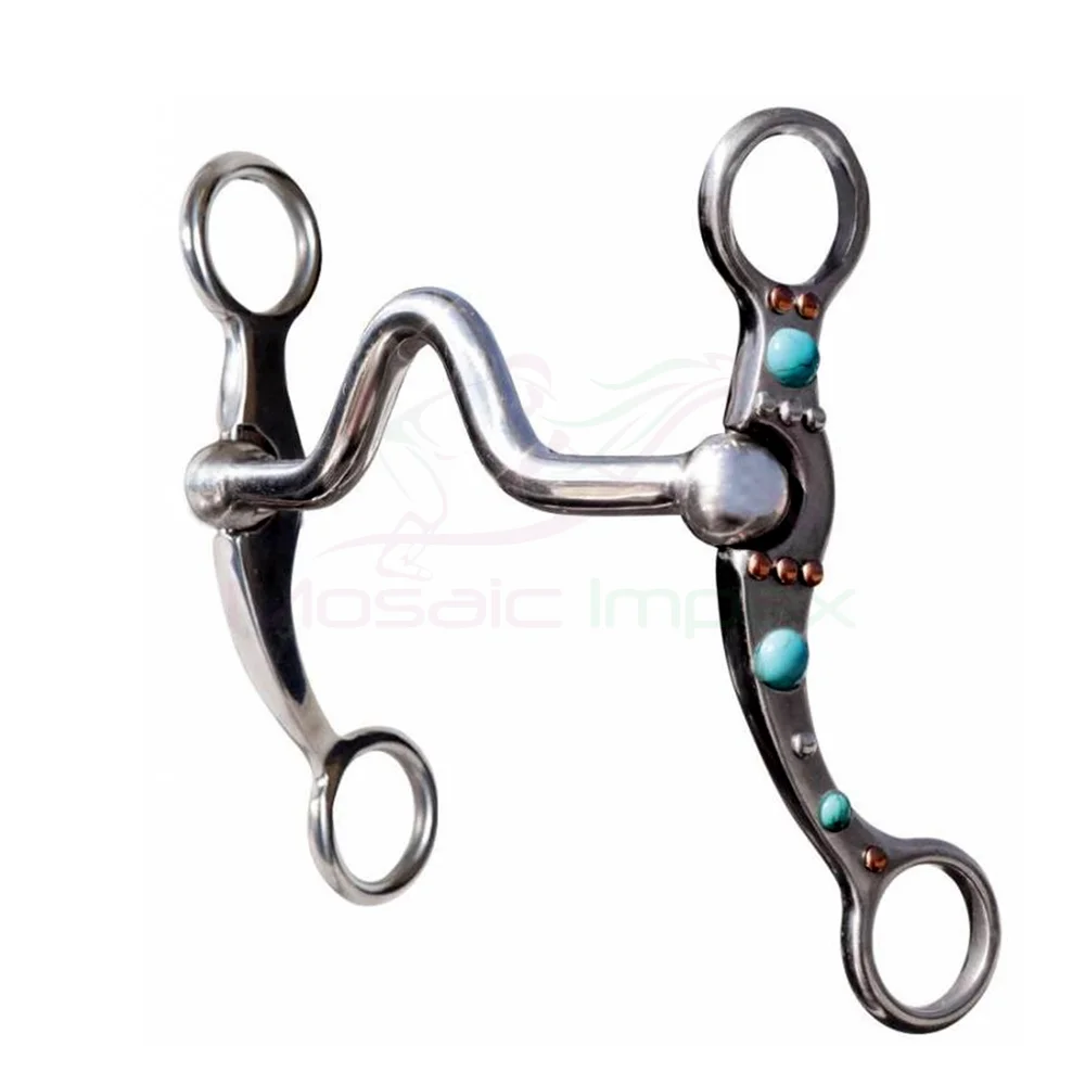 Jointed Bit Horse Chewing Mouth Roller Stainless Steel Copper Broken