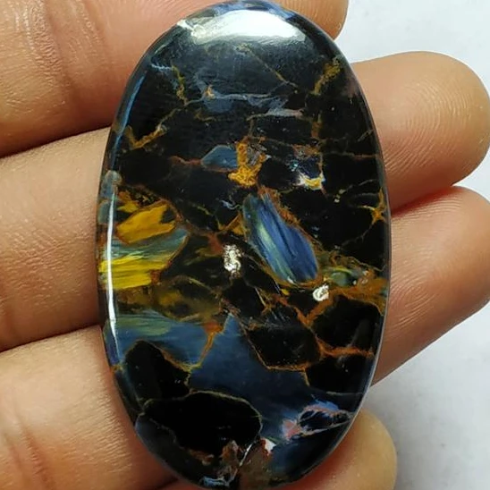 Natural Pietersite Gemstone Beautiful Pietersite Cabochons Pietersite Loose Cabohcons Jewelry shops making semi precious gemstone (49Cts.43X29MM)