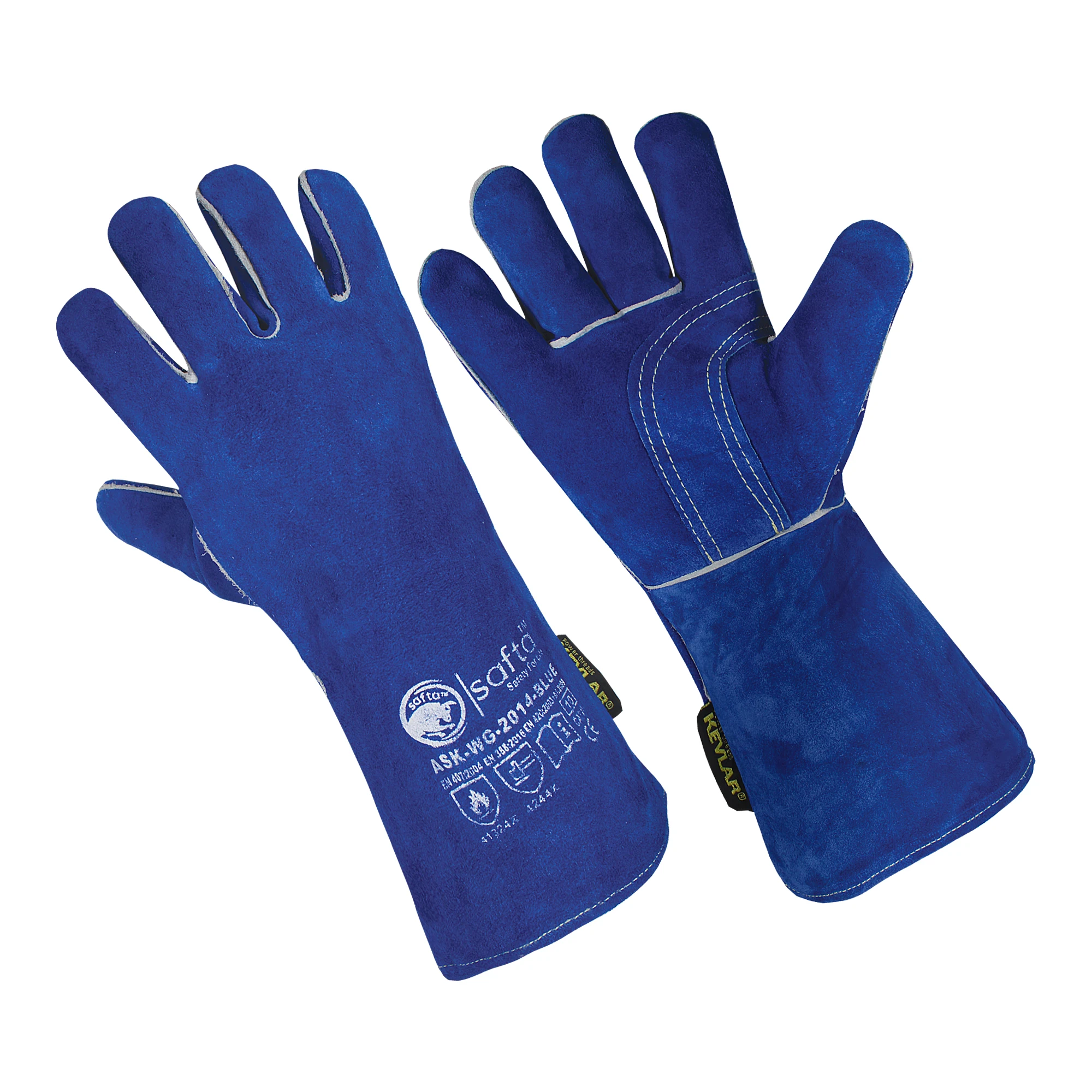 Source EN388 EN420 EN407 Gloves Leather Reinforced Palm Heat Resistant Welding Gloves Safety Gloves Heavy Work Cow Split on m.alibaba.com