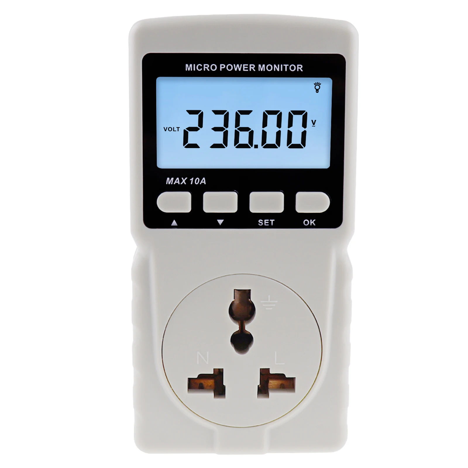 Plug in Power Energy Meter Electricity Analyzer Monitor Socket Voltage Wattmeter 