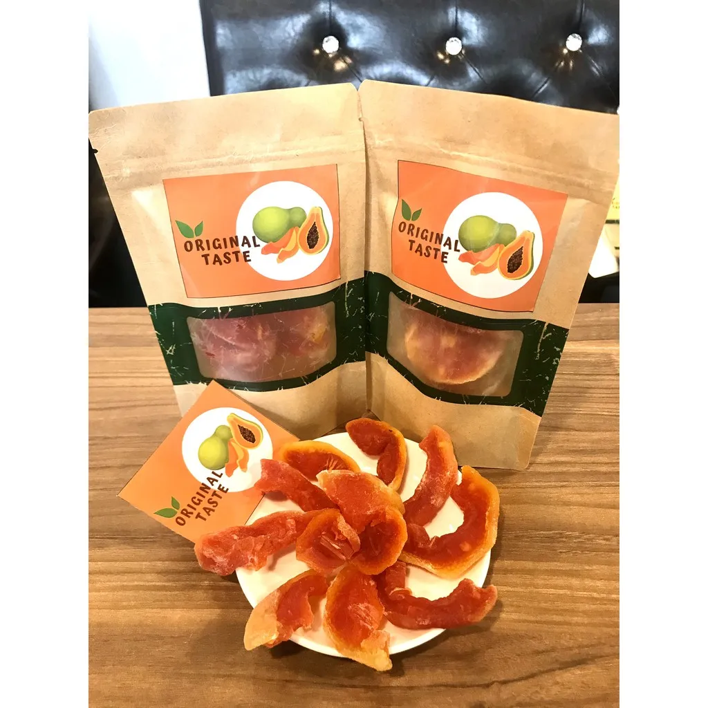Soft Dried Papaya Chips Vietnamese Snack / Dried Sliced Sweet Papaya