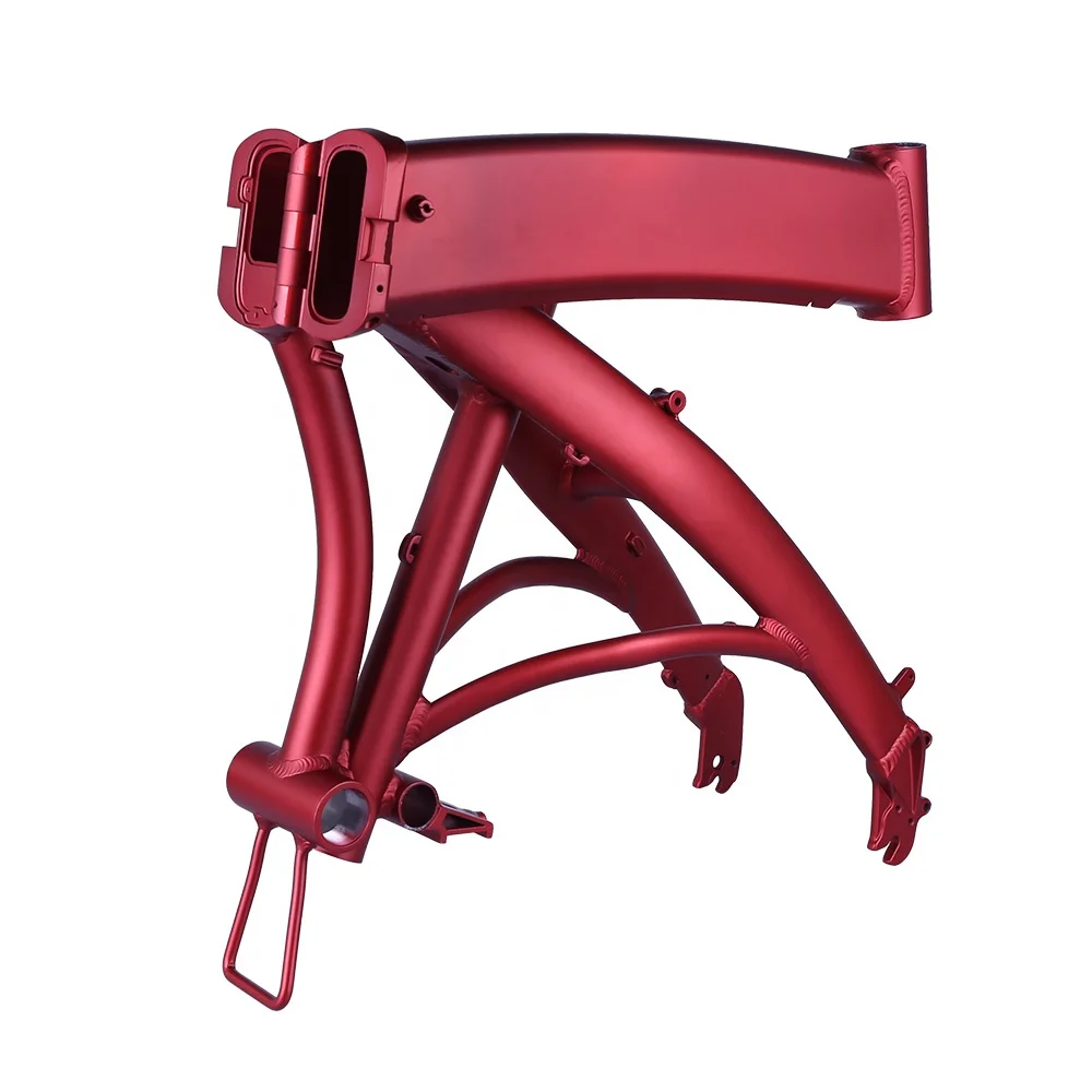 Рама для электровелосипеда 20 дюймов алюминиевый сплав 6061 внутренняя трубка рамы велосипеда на толстых покрышках регулируемая цветная электрическая складная